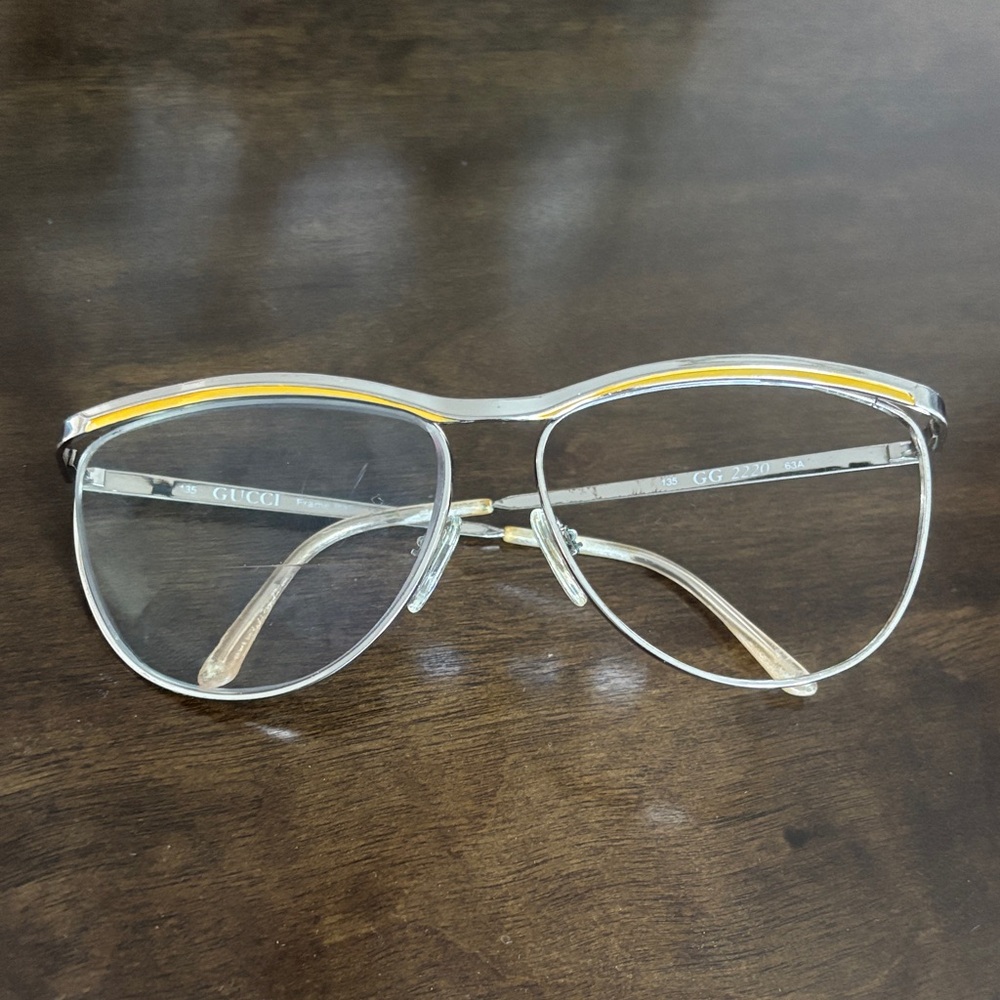 Vintage Gucci Frames with Gold Details